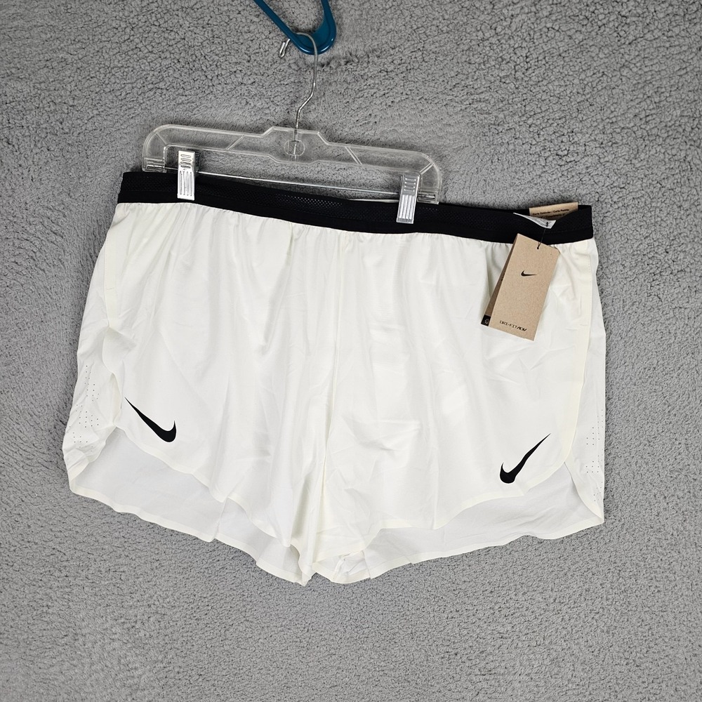 Nike AeroSwift Dri-FIT ADV 4" Brief-Lined Running Shorts XXL White FN3349-121 - Picture 1 of 12